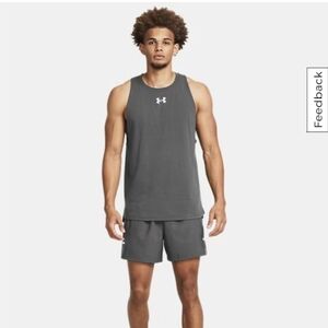 New Under Armour Shorts Men's UA Zone Pro 5" Gray Shorts Sz XL